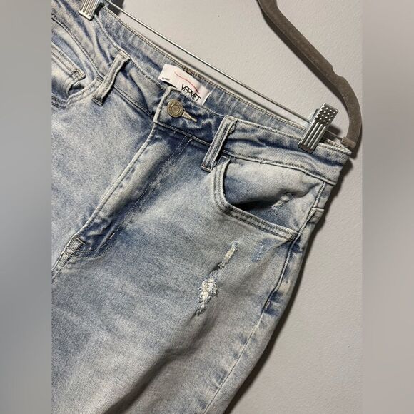 Vervet Millman Erika Mom Destressed Jeans In Medium Blue Wash Size 28 EUC - Picture 4 of 12